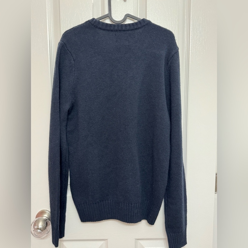 Ben Sherman Navy Cable Knit Wool Blend Sweater Men’s Small NWT - Picture 5 of 9